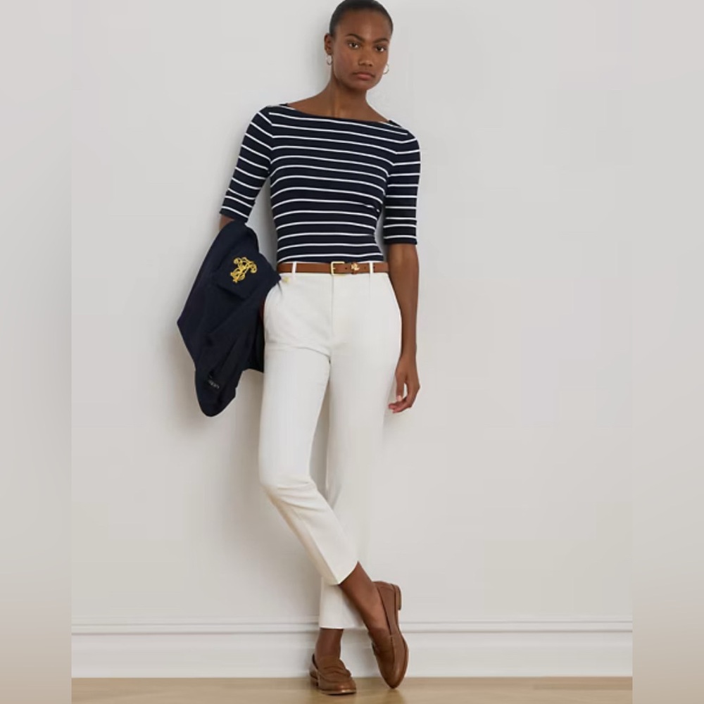 NWT Eleventy White Cotton Pants